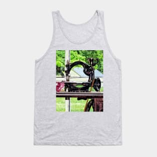 Sewing Machine in Window Tank Top